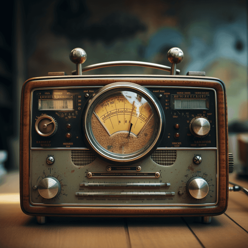 A retro-futuristic radio